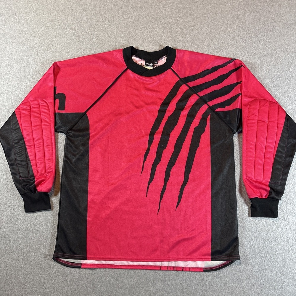 VTG REUSCH Goalkeeper Jersey Red Black Adult Large Soccer Futbol